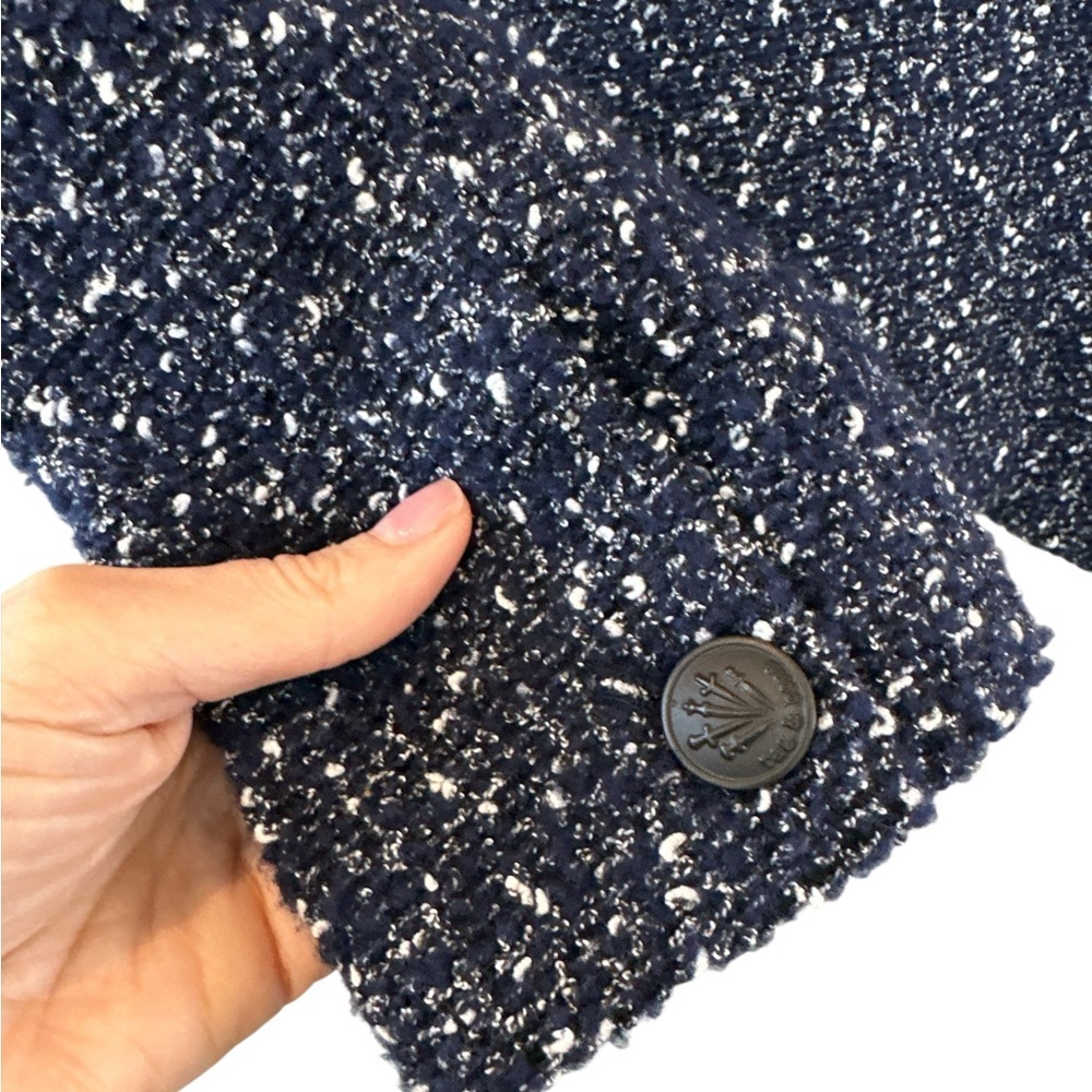 NWT rag & bone Slade Wool Tweed Blazer in Navy - Picture 10 of 13
